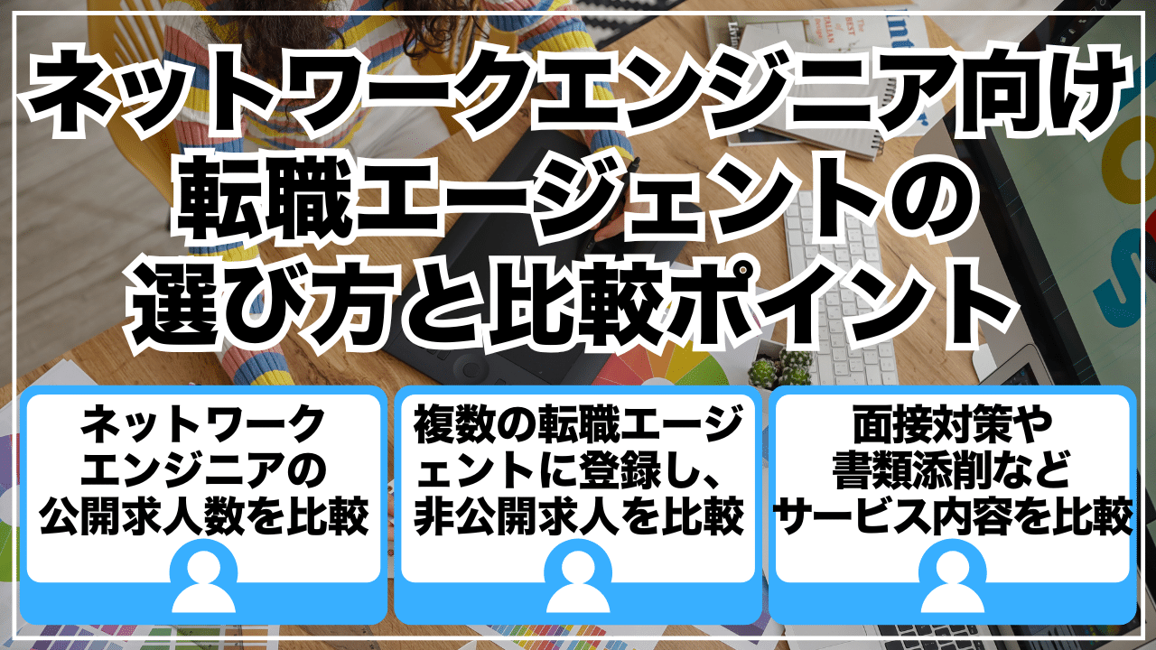 ネットワークエンジニア向け転職エージェントの選び方と比較ポイント