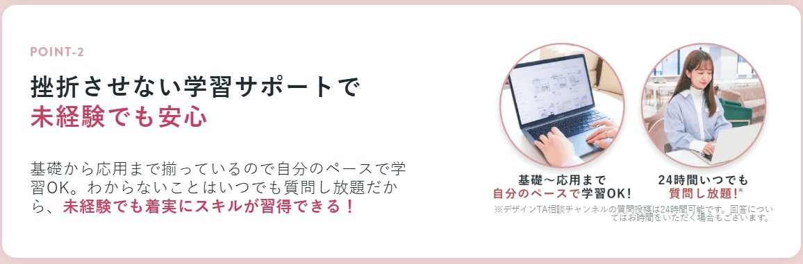 SHElikesの挫折させない学習サポート