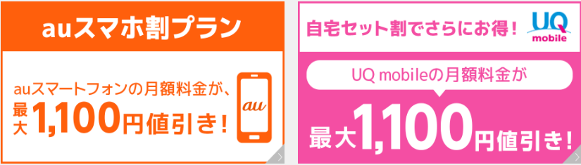 au・UQ mobileとのセット割引