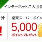 楽天WiMAXのキャンペーン