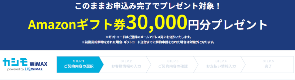 Amazonギフト券30,000円分プレゼント