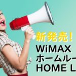 WiMAXホームルーターHOME L02